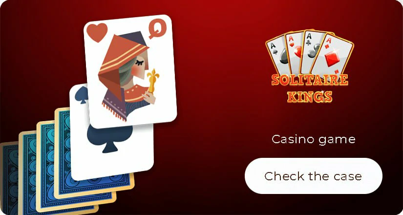 Playing cards from Solitaire King game, arranged on a tabletop.