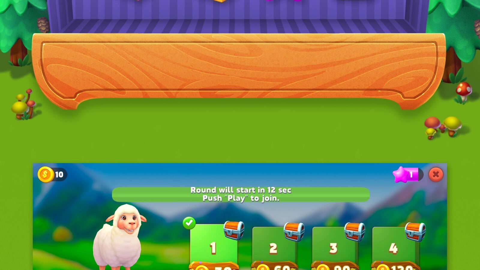 Rainbow and candy environment background