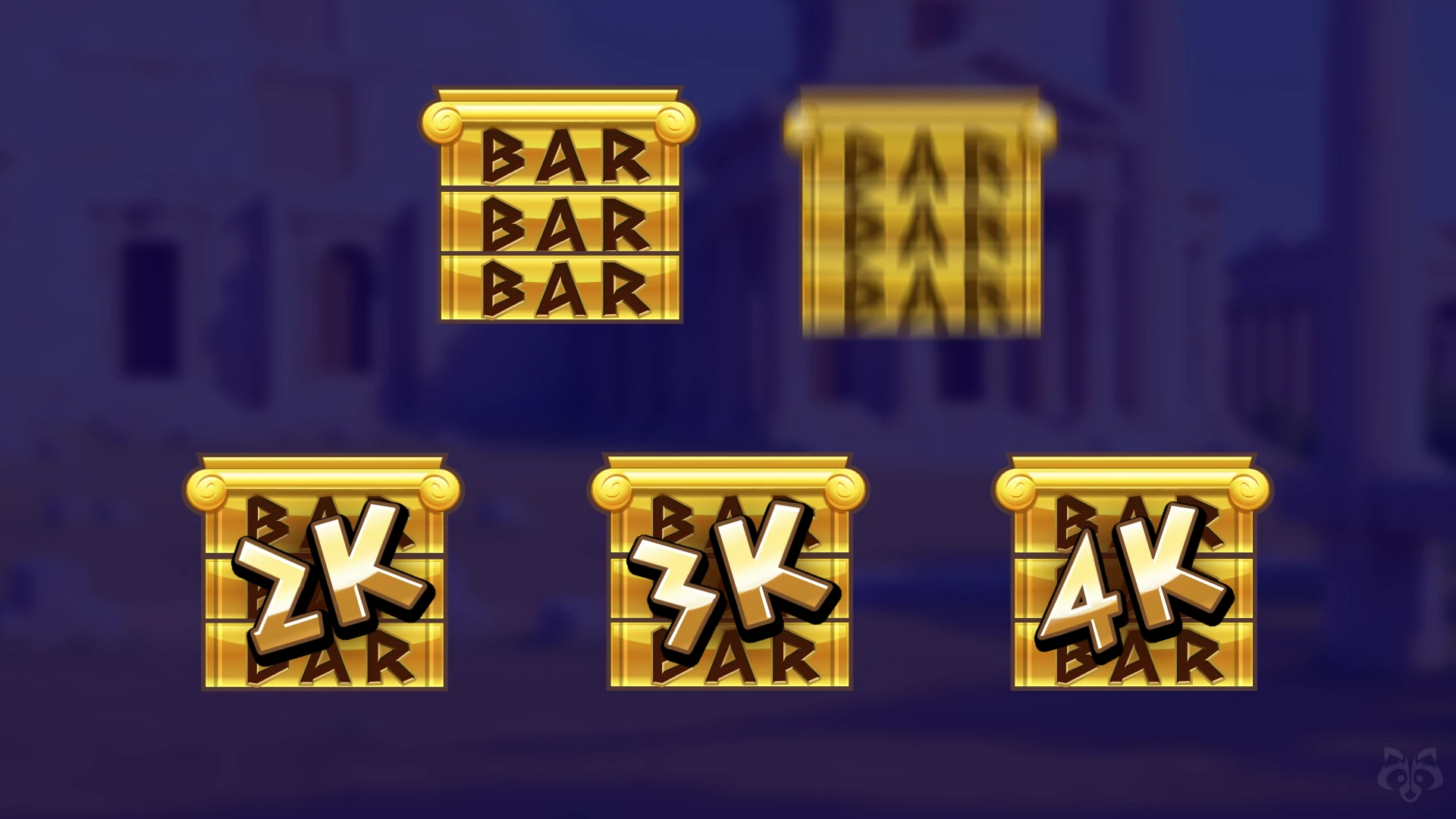 Payline examples showing winning combinations and layout grid.