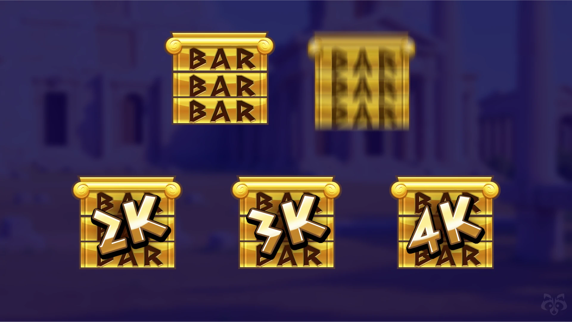 Payline examples showing winning combinations and layout grid.