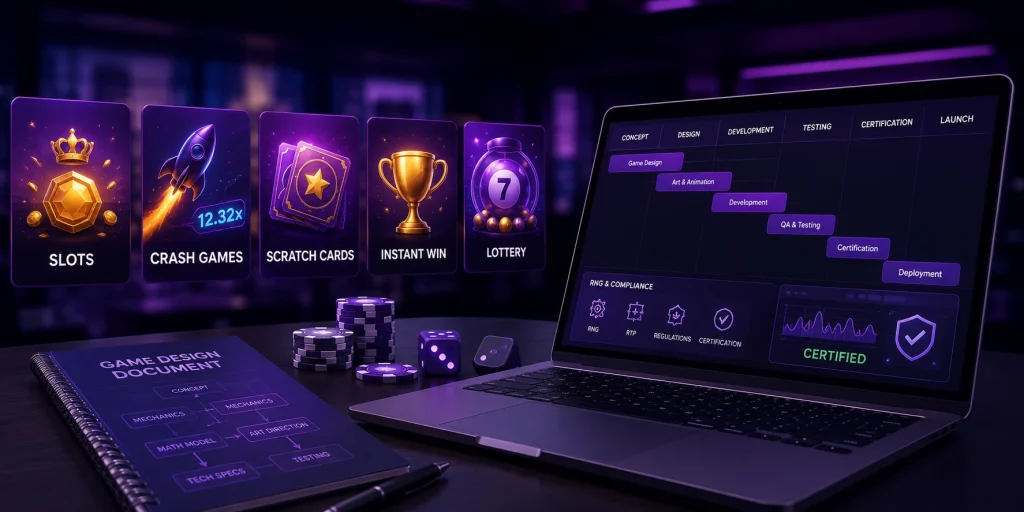 Casino game development workflow