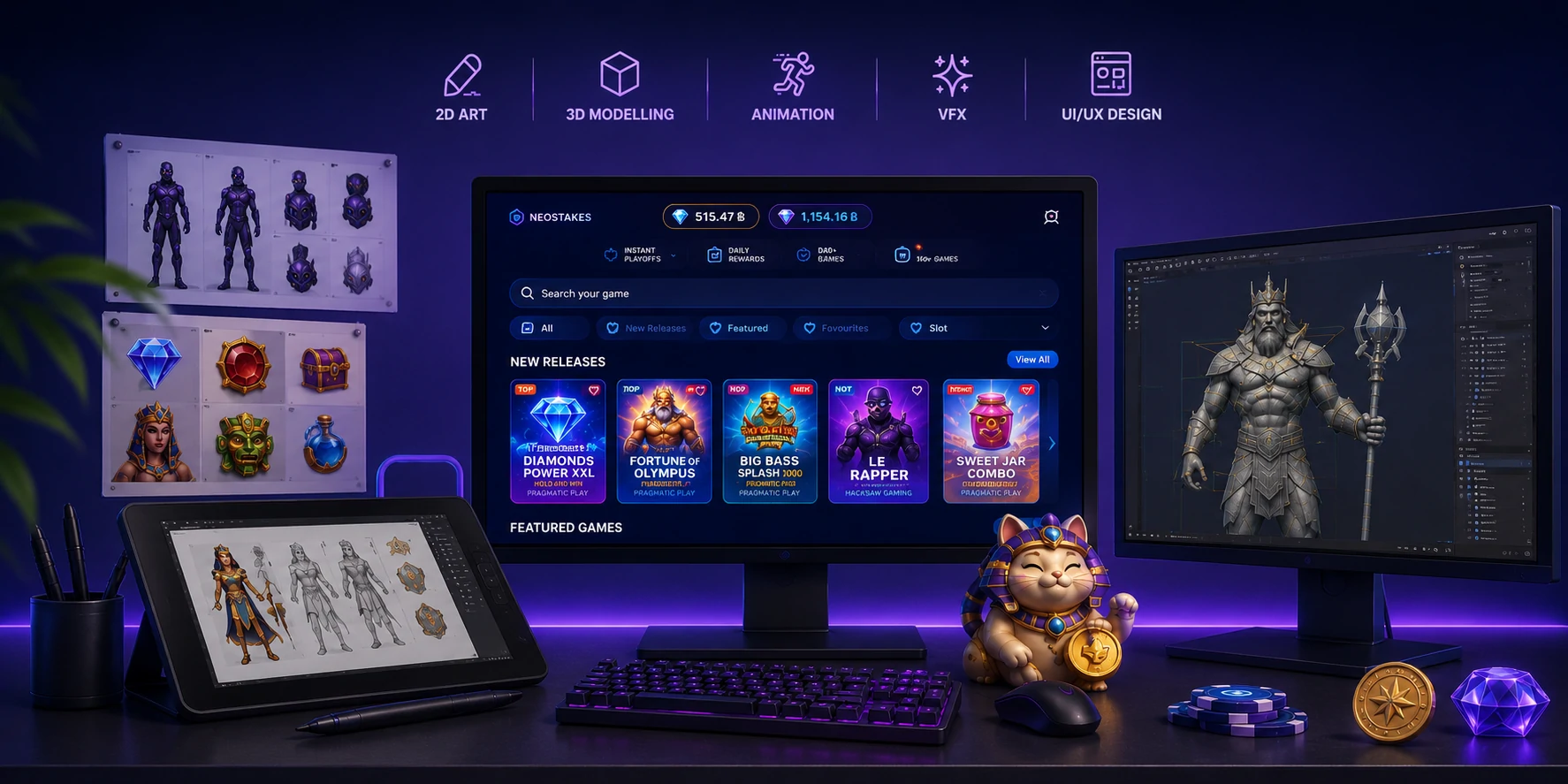 Game Art Outsourcing for iGaming: 2D, 3D, and Animation Services Explained