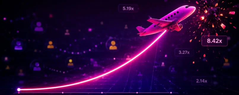 Crash game development interface with provably fair multiplayer architecture